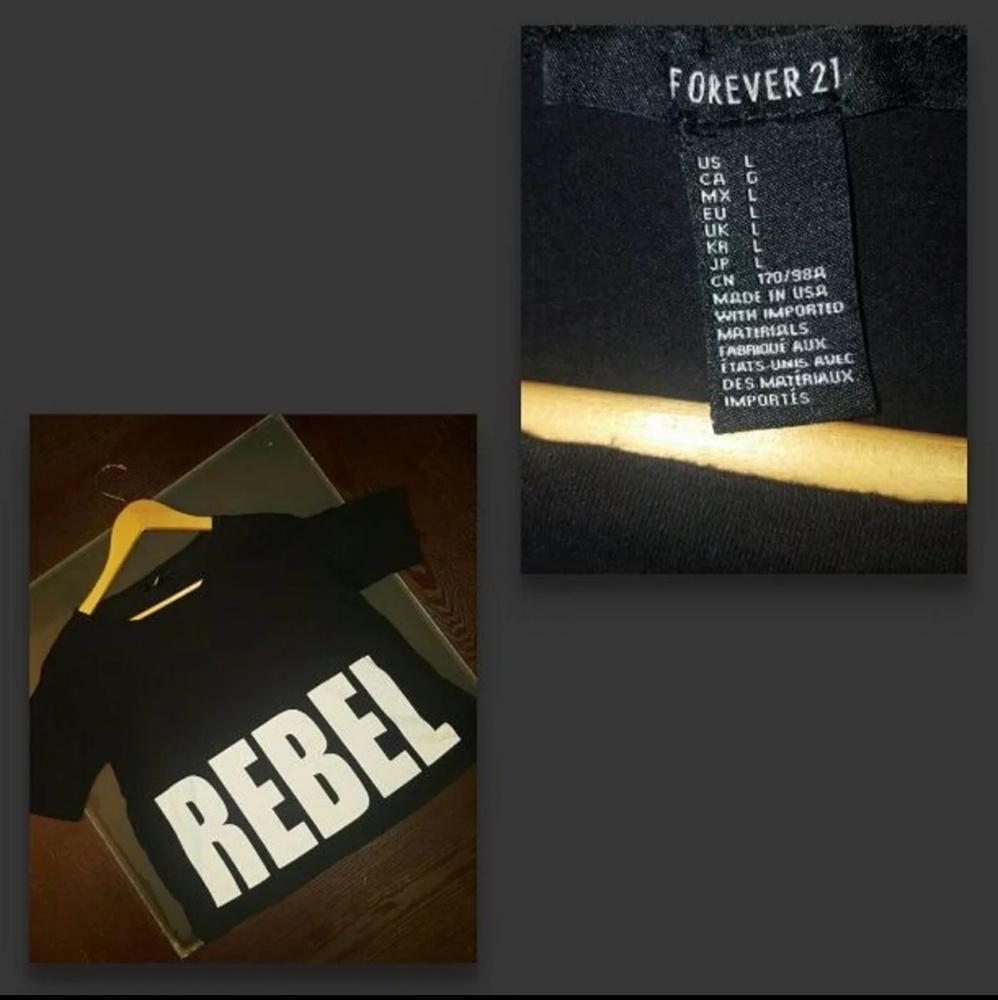 Forever 21 Rebel half top